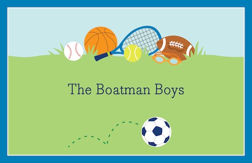 Boatman Geller Placemat - Sports Boy-placemats, boatman geller, gifts