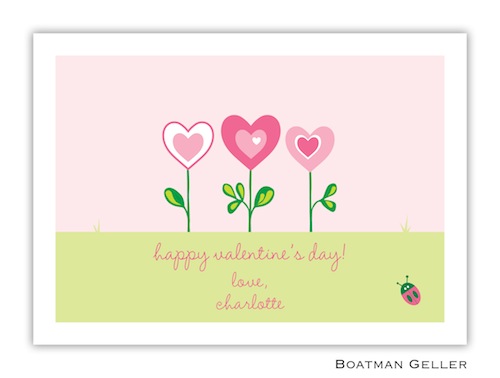 Boatman Geller Valentine Card -Heart Garden 21201-Boatman Geller, Note Cards, Valentine, Personalized