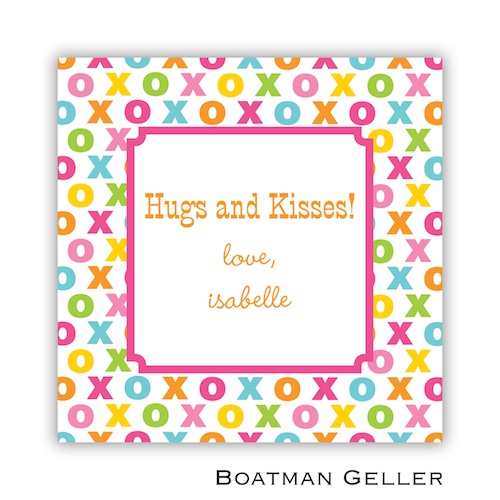 Boatman Geller Valentines Sticker Hugs and Kisses 21509-Stickers, Boatman Geller, Valentines