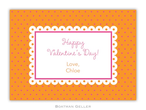 BG Valentine Card - Lucy Valentine Exchange-Boatman Geller, Note Cards, Valentine, Personalized