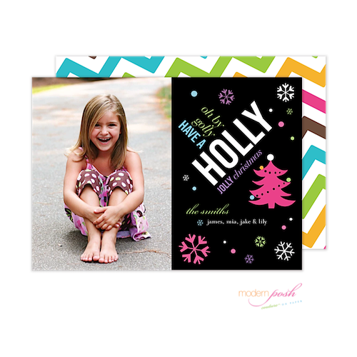 D7J2017 Modern Posh Holiday Photo Card-Holiday, Photo Card, Modern Posh, Christmas