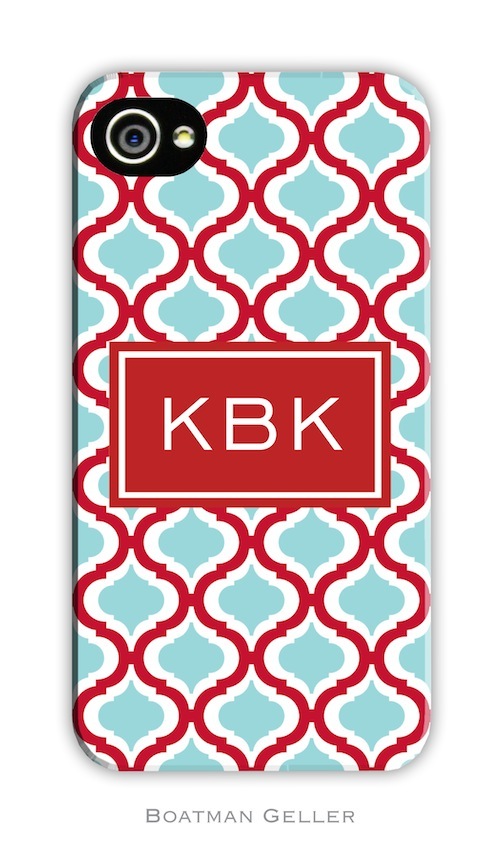 BG Cell Phone Cover -Kate Red & Teal-gifts, boatman geller, cell phone cover