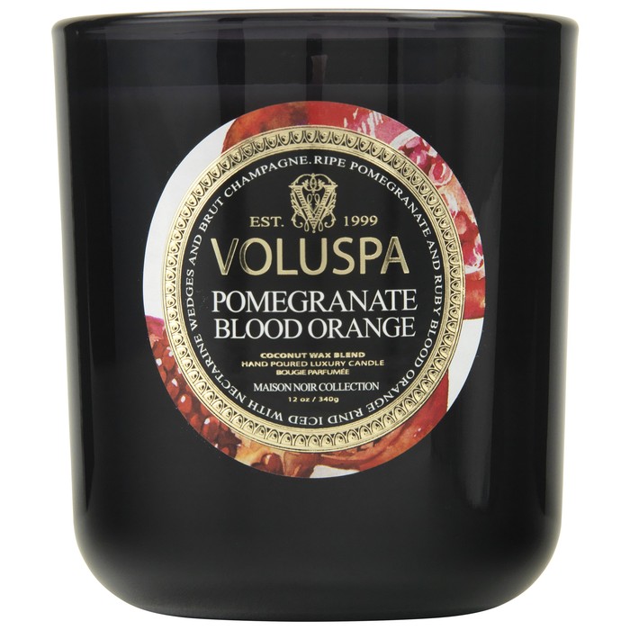 Voluspa - Pomegranate Blood Orange - Classic Maison Glass Jar Candle-Candle, Voluspa, Gift, 
