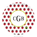 BG Plate - Ladybug Repear - 19916-melamine, plates, boatman geller, gifts
