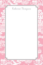 Boatman Geller Notepad - Chinoiserie Pink-boatman geller, notepads, acrylic