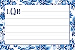 Boatman Geller Recipe Cards - Classic Floral Blue-recipe cards, boatman geller, gifts