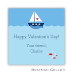 Boatman Geller Valentines Sticker Heart Sailboat 21503-Stickers, Boatman Geller, Valentines