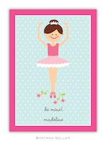BG Valentine Card - Ballerina Valentine-Boatman Geller, Note Cards, Valentine, Personalized