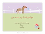 BG Valentine Card - Horse Valentine-Boatman Geller, Note Cards, Valentine, Personalized