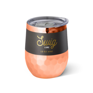 Swig - 12oz Stemless Wine Cup - Luxe-Wine, tumbler, stemless, cup, copper, luxe, quick2021