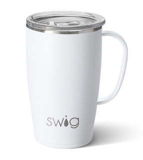 Swig - White Travel Mug (18oz)-quick2021