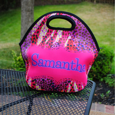 LBJ Lunch Tote - Samantha Print-lunch tote, lunchbox